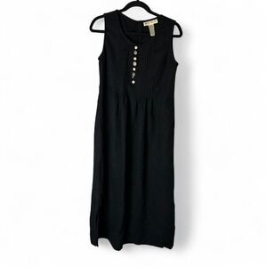 Sweet Jessie Black Sleeveless Midi Dress M